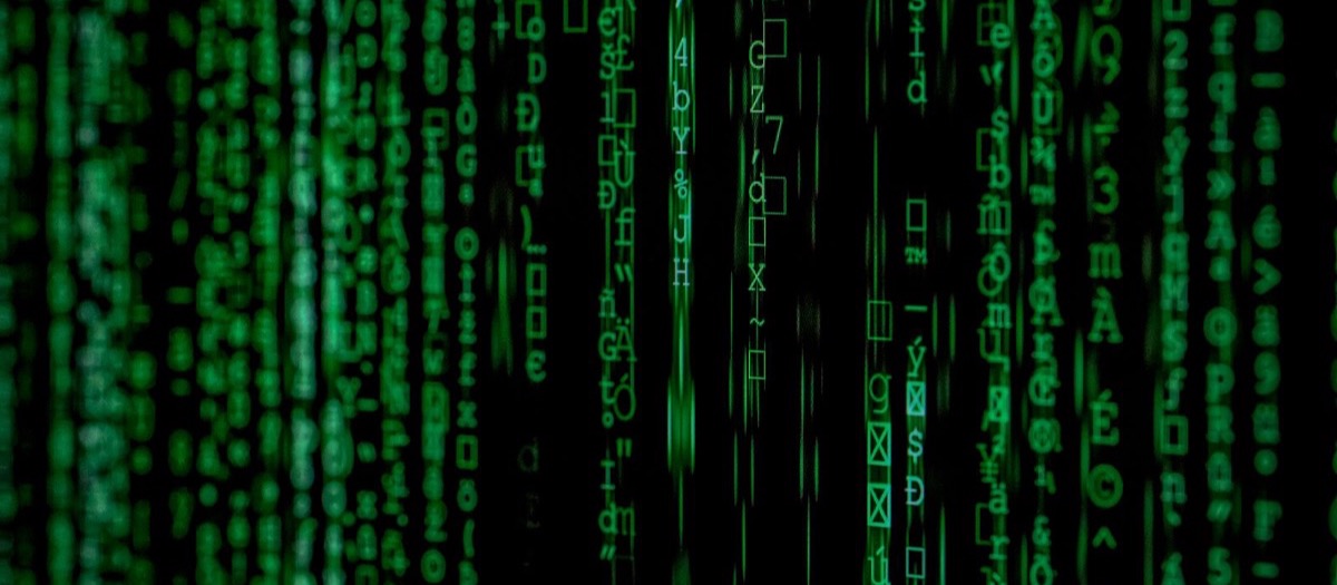 Dark terminal screen simulating queries against a leaked AI chatbot database