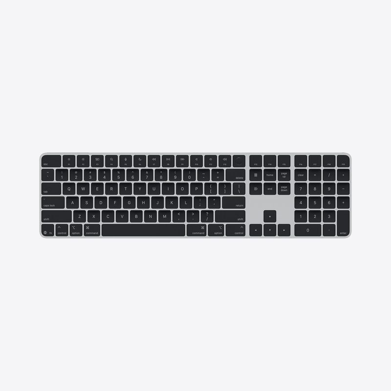 Magic Keyboard với Touch ID và Numeric Keypad cho các phiên bản Mac sử dụng chip Apple silicon (USB‑C) - Tiếng Anh (Mỹ) - Phím Đen