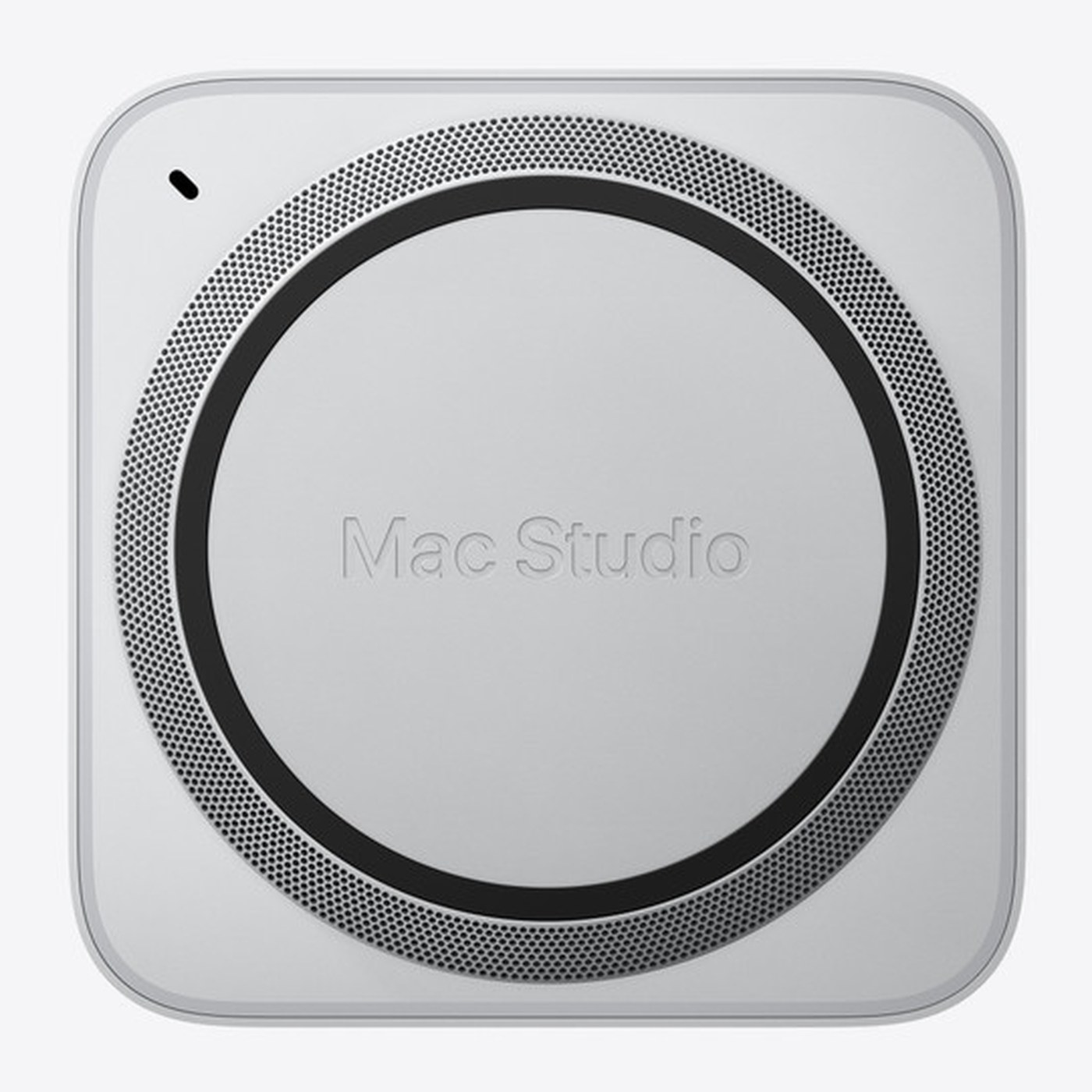 Mac Studio — mặt đáy, khe hút gió tản nhiệt